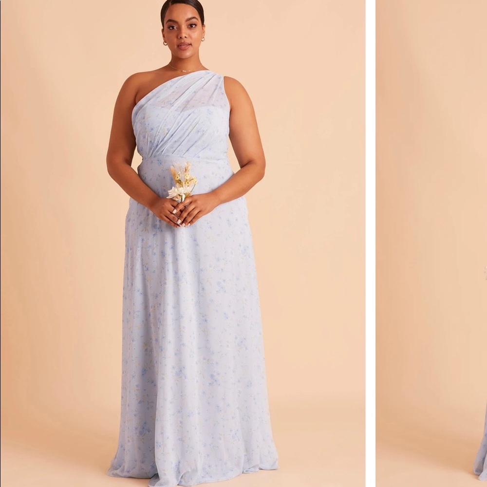 Light Blue Floral Dress Birdy Grey